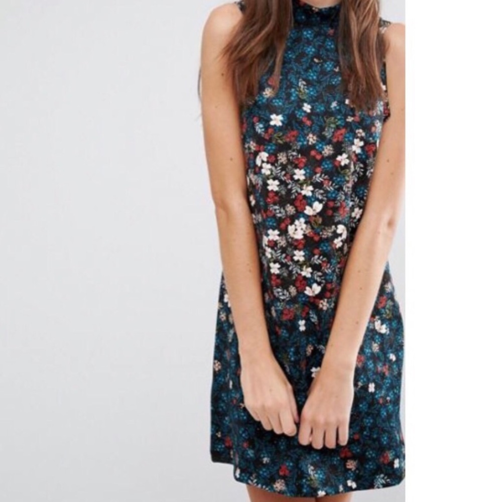 BCBG Generation floral turtleneck dress